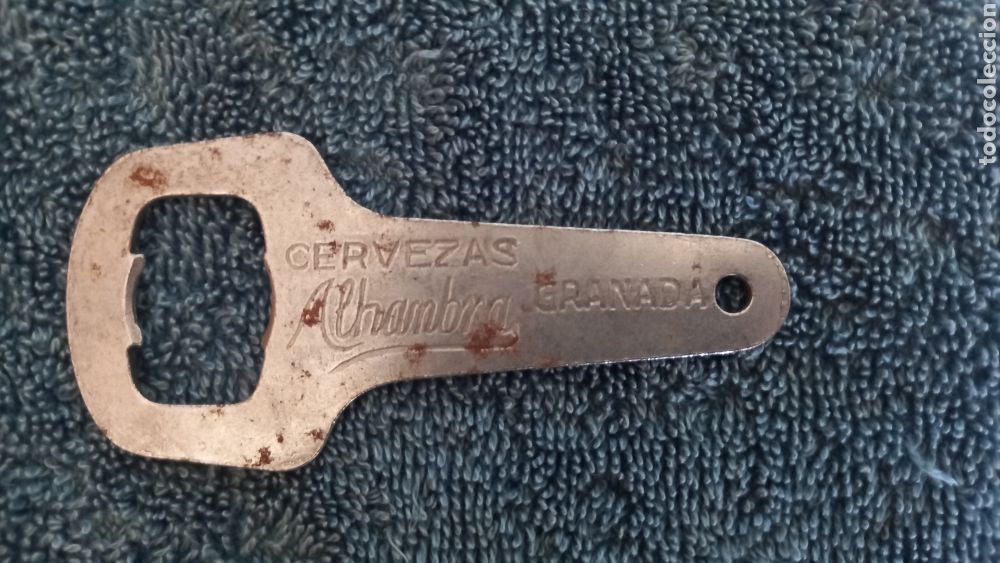 Coleccionismo de cervezas: Raro abridor Cervezas Alhambra Granada a&ntilde;os 60