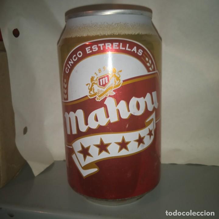 Coleccionismo de cervezas: Lata de cerveza vac&iacute;a marca Mahou . Finales a&ntilde;os 90
