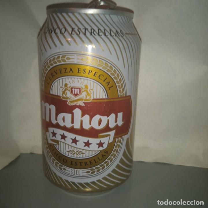 Coleccionismo de cervezas: Lata de cerveza vac&iacute;a marca Mahou . Finales a&ntilde;os 90