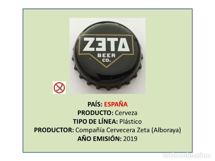 Collezionismo di birre: TAPON CORONA CAPSULA CHAPA CERVEZA ZETA BEER (ESPA&Ntilde;A)