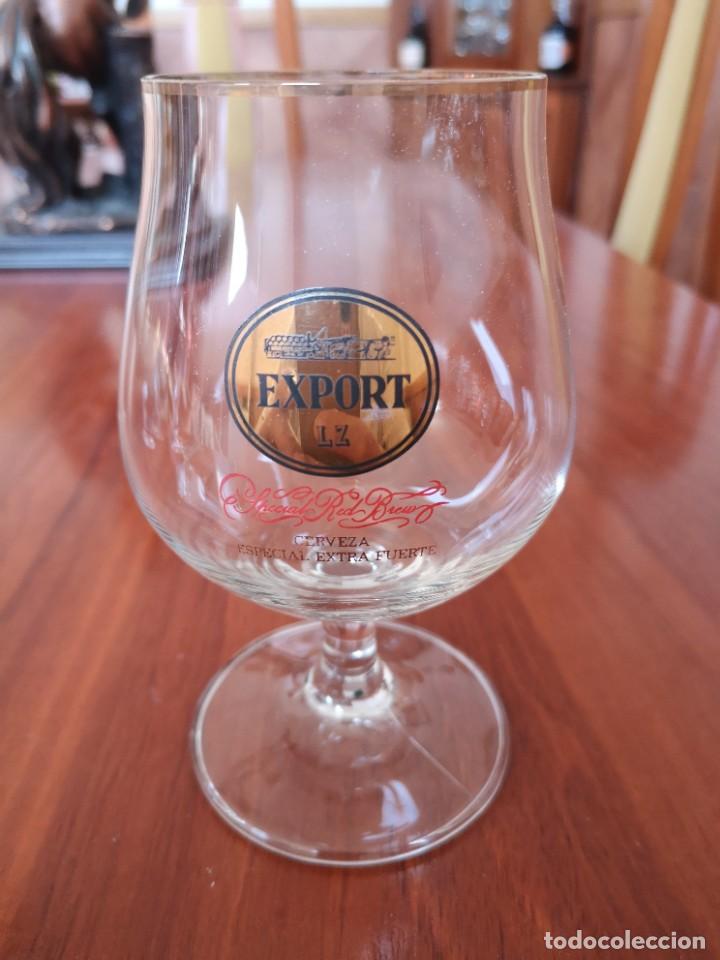 Coleccionismo de cervezas: COPA DE CERVEZA EXPORT LZ EXTRA NUEVA IMPECABLE - Foto 1