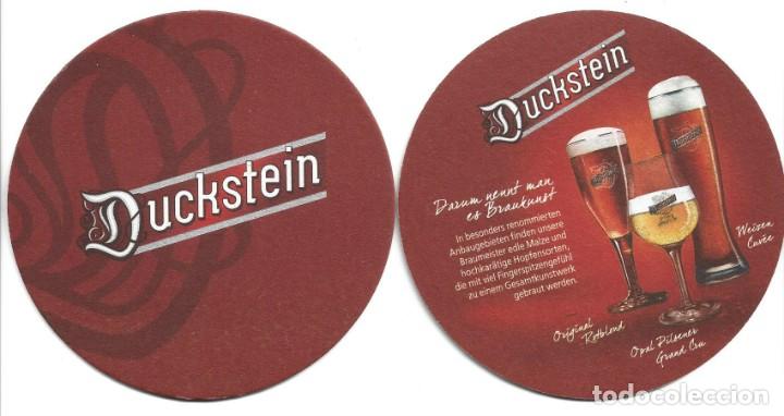 Coleccionismo de cervezas: 1 posa vaso cerveza alemana duckstein
