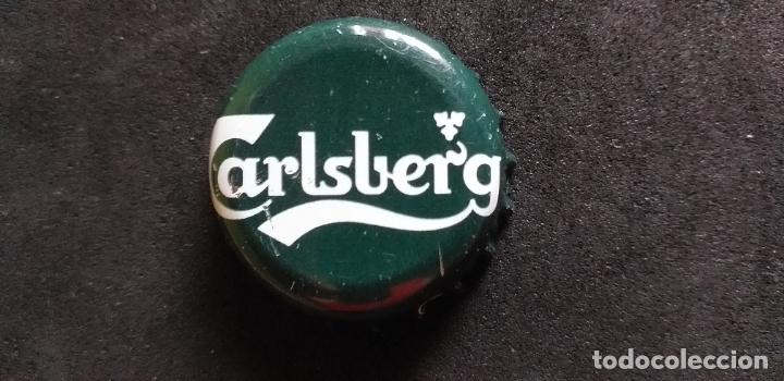 Collectionnisme de bi&egrave;res: CERVEZA-V9H-III-CHAPA-TAPON-CORONA-CARLSBERG