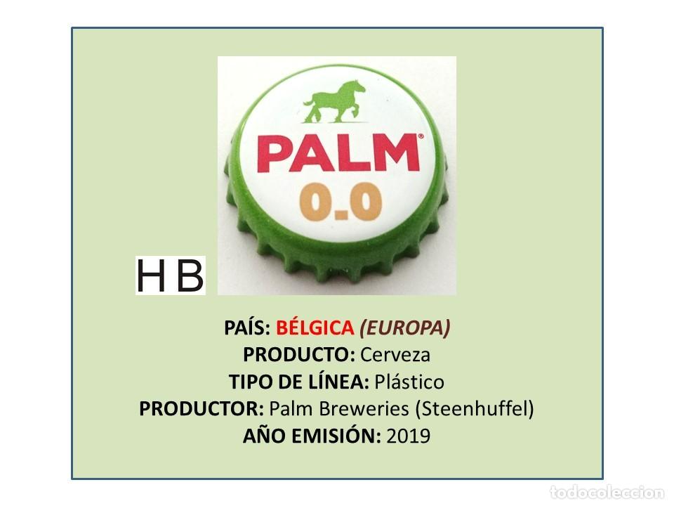 Collectable Beer: TAPON CORONA CAPSULA CHAPA CERVEZA PALM 0.0 (B&Eacute;LGICA)