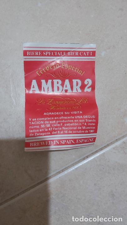 Coleccionismo de cervezas: Consumici&oacute;n cerveza ambar 2 1987