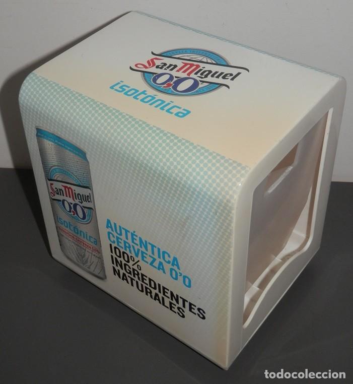 Coleccionismo de cervezas: UN SERVILLETERO DE LA MARCA DE CERVEZA SAN MIGUEL 0,0