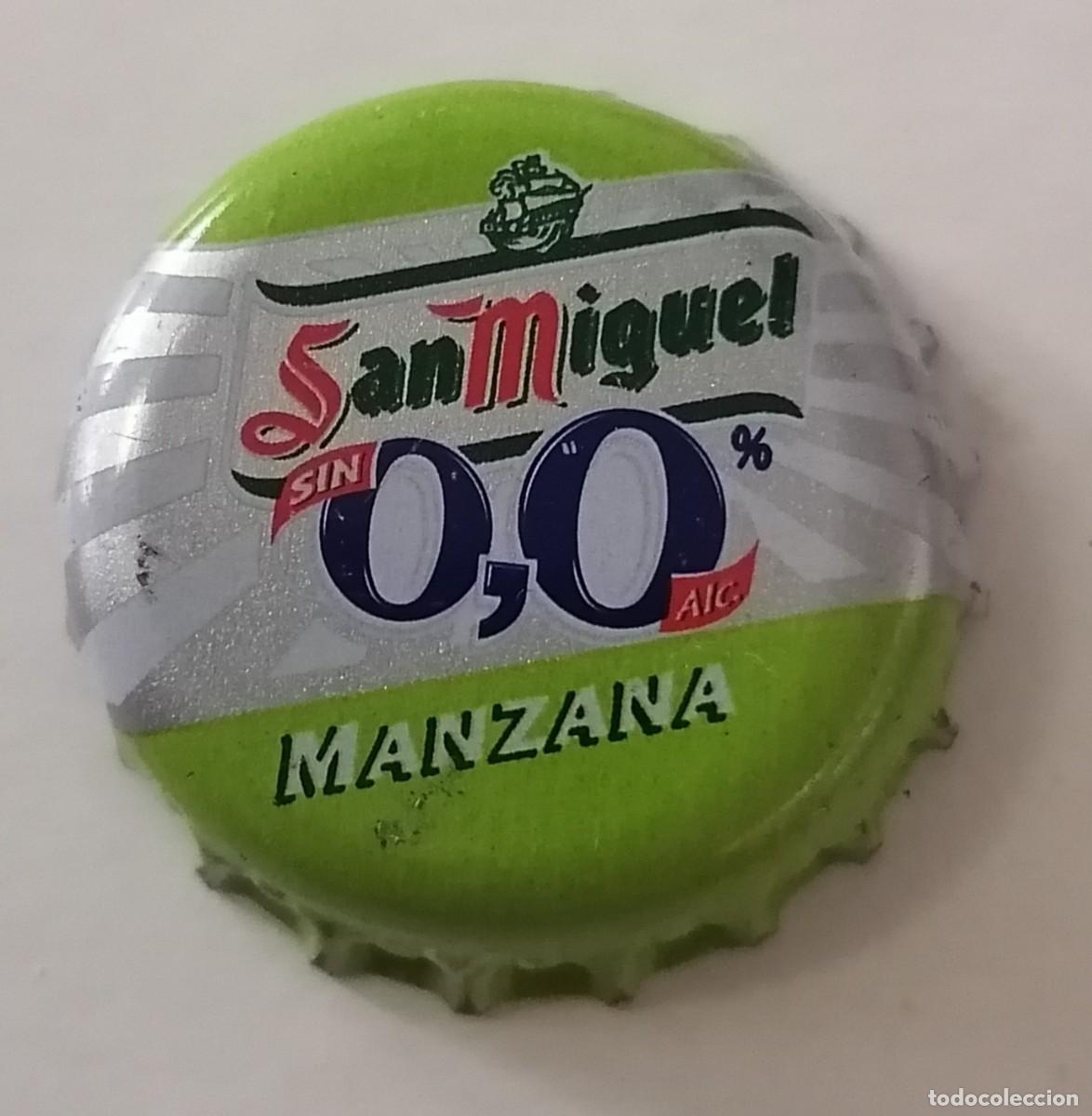 Coleccionismo de cervezas: Chapa Cerveza San Miguel 0,0 Manzana tapon corona crown cap