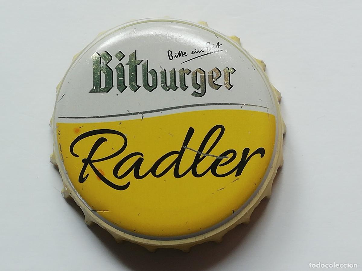 Coleccionismo de cervezas: Chapa tap&oacute;n corona de la cerveza alemana BITBURGER RADLER