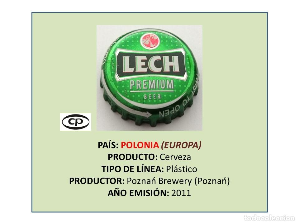 Coleccionismo de cervezas: TAPON CORONA CAPSULA CHAPA CERVEZA LECH PREMIUM (POLONIA)