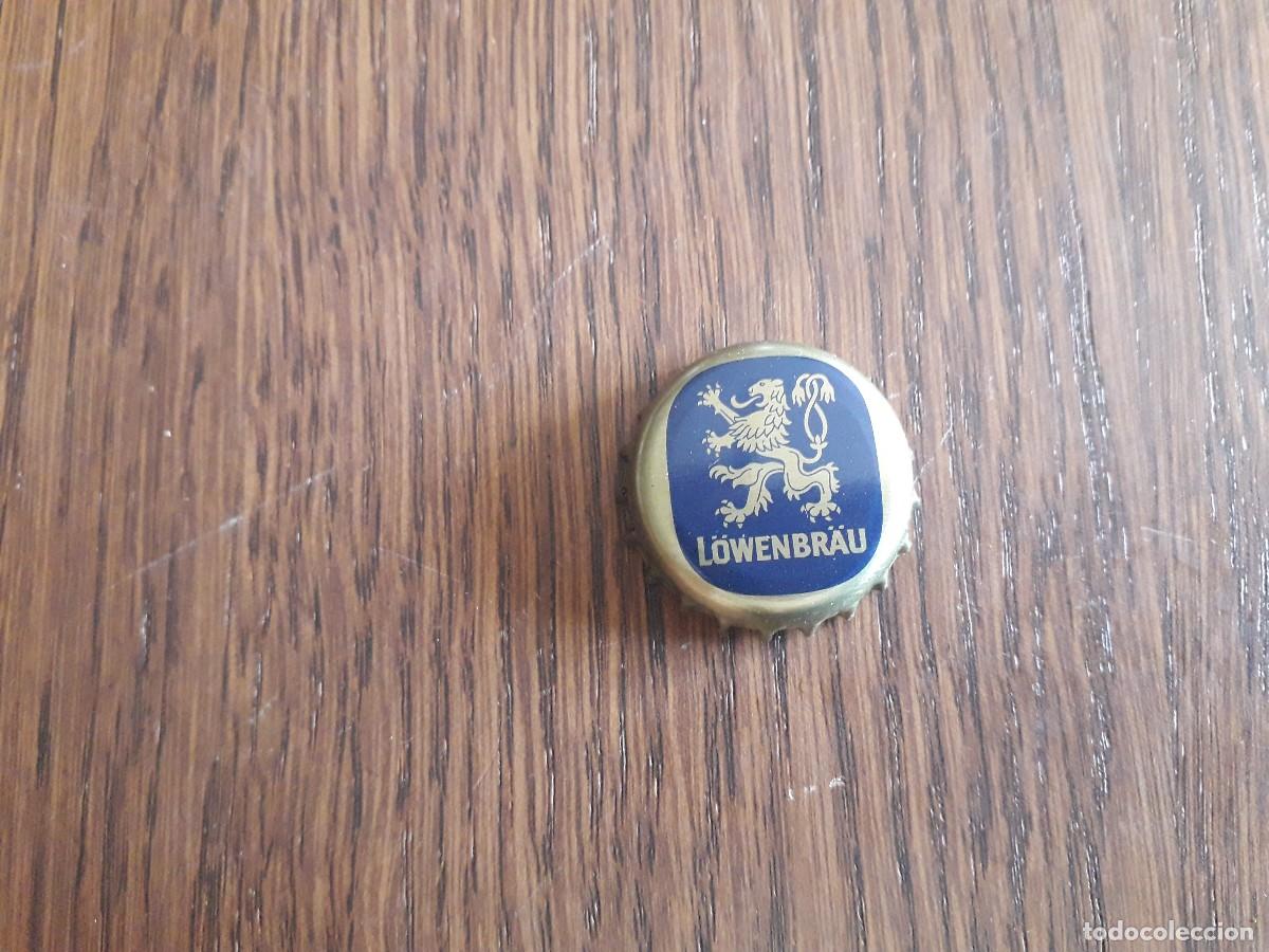 Collezionismo di birre: chapa tap&oacute;n corona de cerveza alemana, L&ouml;wenbr&auml;u