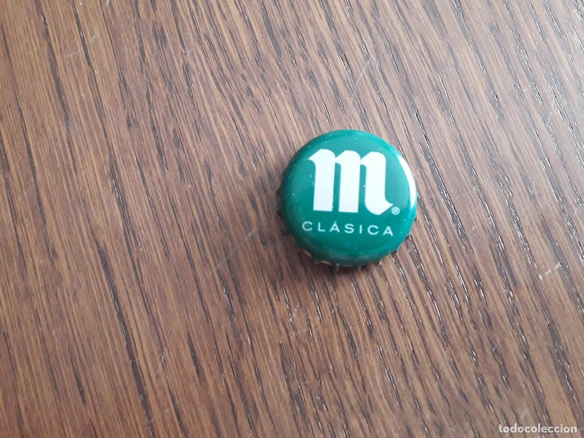 Coleccionismo de cervezas: chapa tap&oacute;n corona de cerveza Mahou cl&aacute;sica.