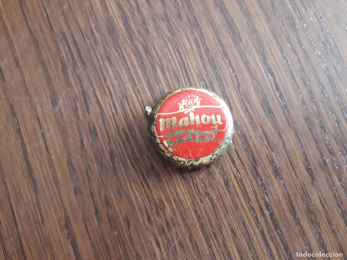 Coleccionismo de cervezas: chapa tap&oacute;n corona de cerveza, Mahou.