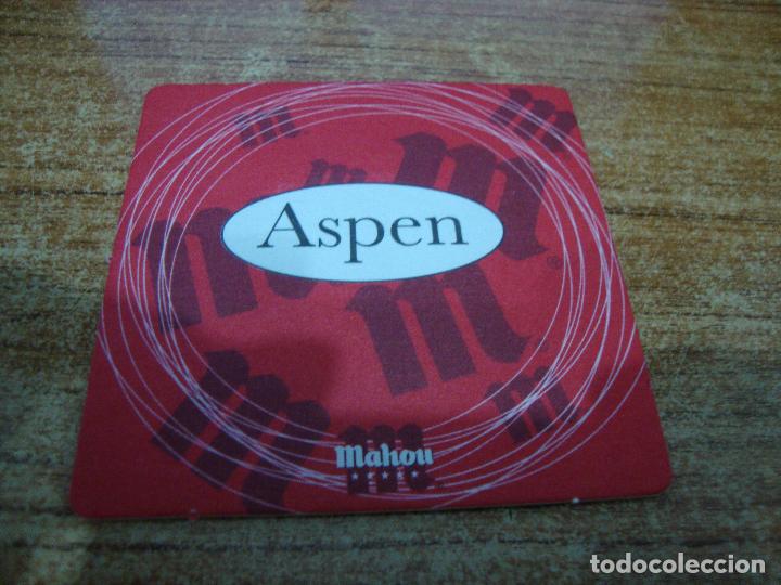 Coleccionismo de cervezas: POSAVASOS CERVEZA MAHOU ASPEN