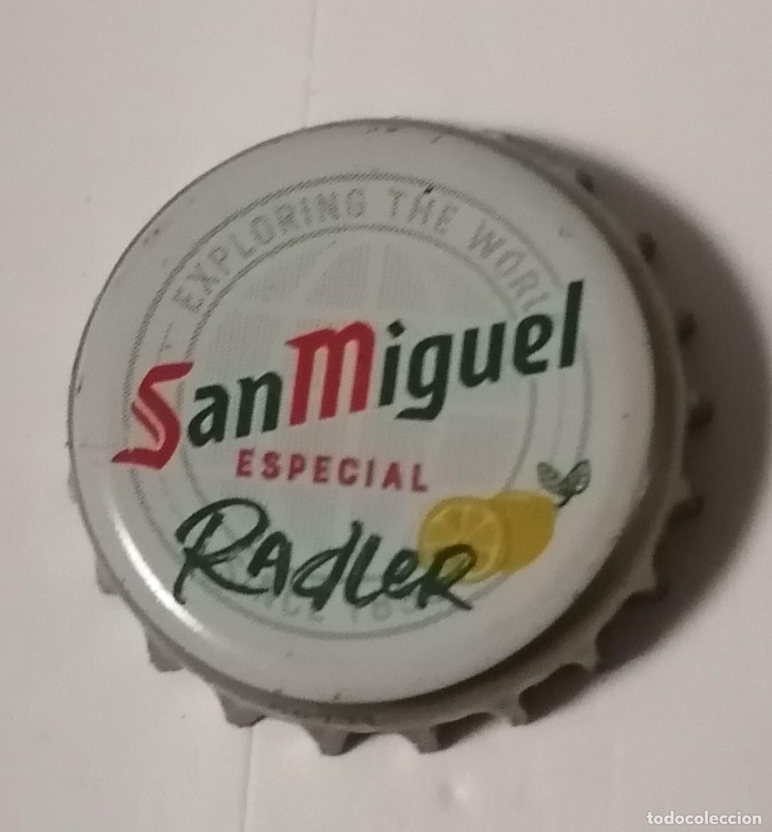 Coleccionismo de cervezas: chapa San Miguel Radler crown cap tapon corona