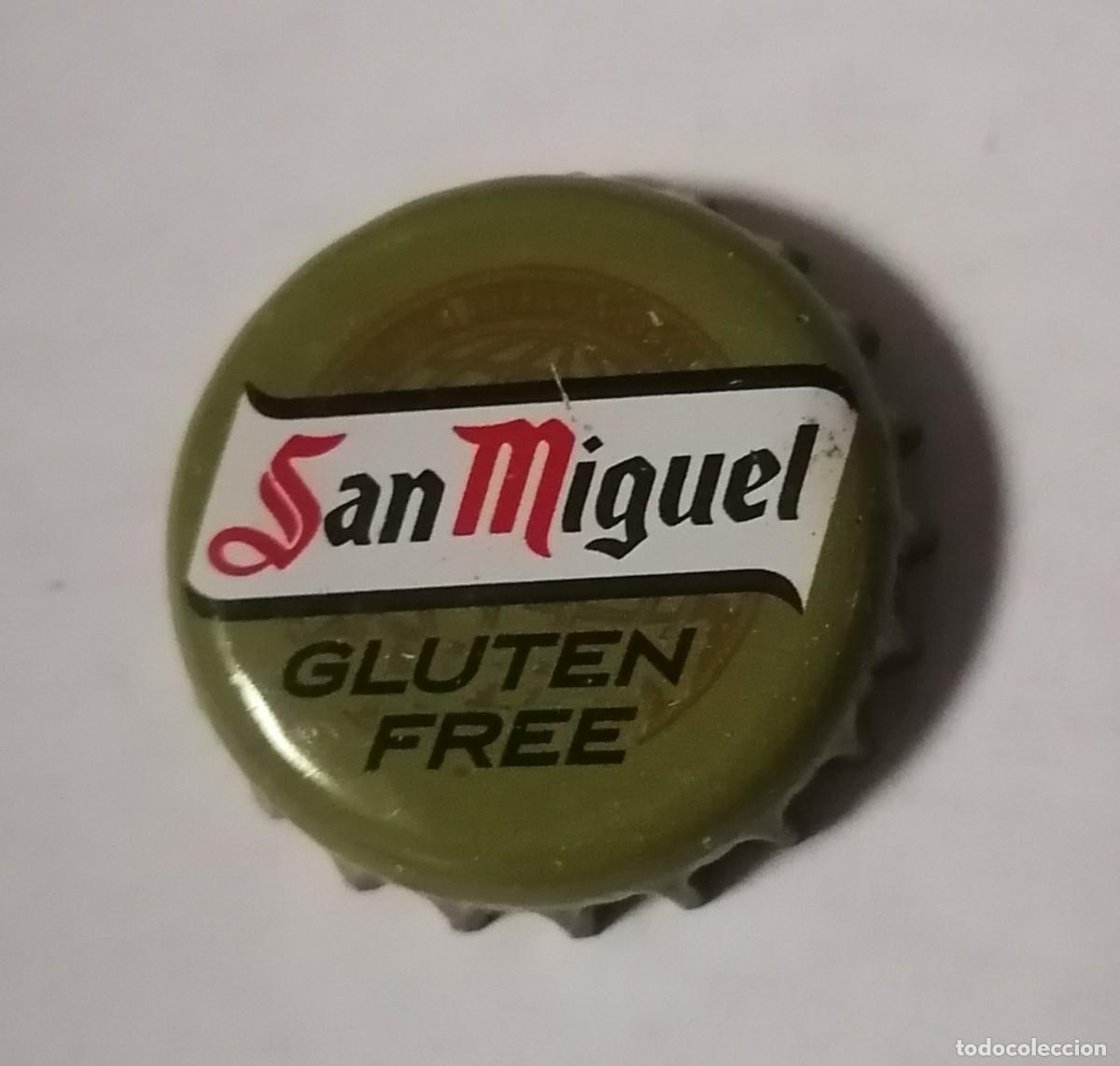 Coleccionismo de cervezas: chapa San Miguel gluten free crown cap tapon corona