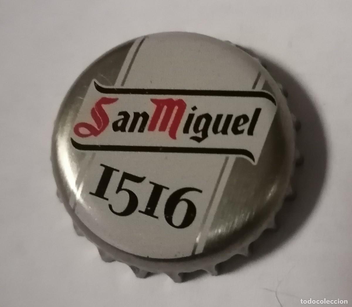 Coleccionismo de cervezas: chapa San Miguel 1516 crown cap tapon corona