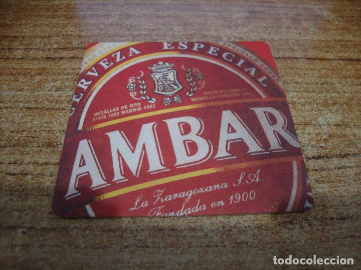 Coleccionismo de cervezas: POSAVASOS CERVEZA AMBAR