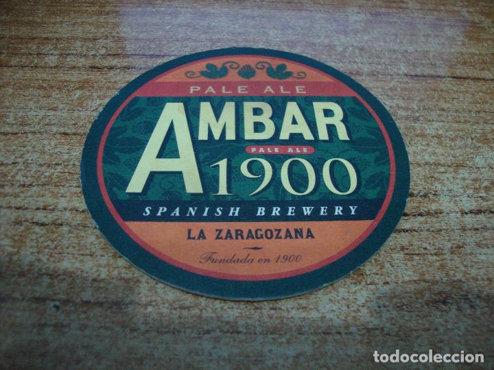 Coleccionismo de cervezas: POSAVASOS CERVEZA AMBAR 1900