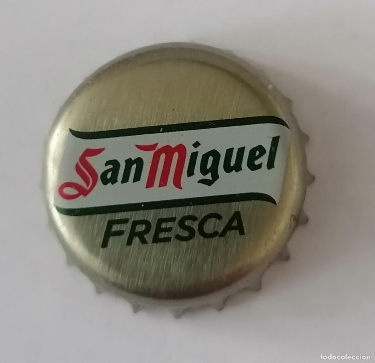 Coleccionismo de cervezas: chapa San Miguel Fresca crown cap tapon corona