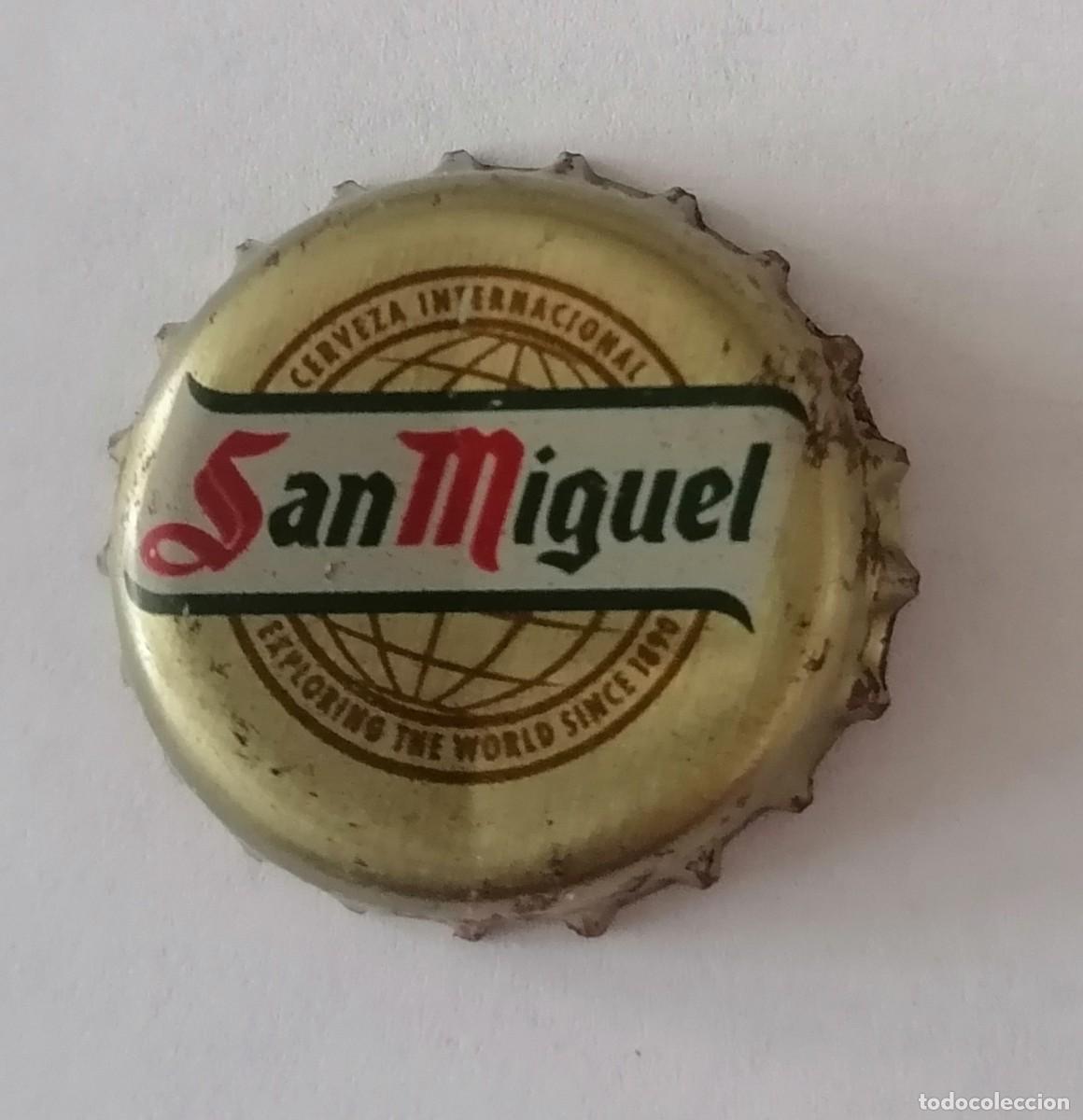 Coleccionismo de cervezas: chapa San Miguel crown cap tapon corona