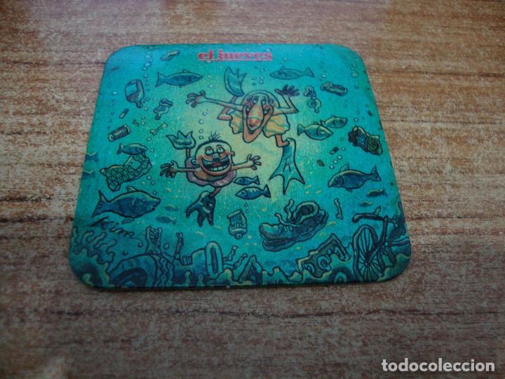 Coleccionismo de cervezas: POSAVASOS CERVEZA SAN MIGUEL Y EL JUEVES DONDE VAN TRIUNFAN