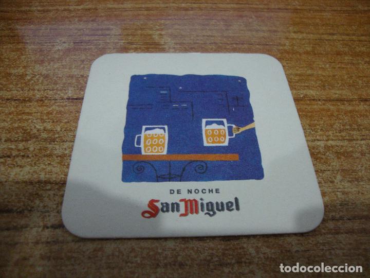 Coleccionismo de cervezas: POSAVASOS CERVEZA SAN MIGUEL DE NOCHE