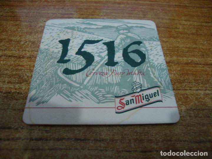 Coleccionismo de cervezas: POSAVASOS CERVEZA SAN MIGUEL 1516
