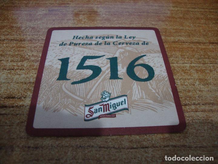 Coleccionismo de cervezas: POSAVASOS CERVEZA SAN MIGUEL 1516