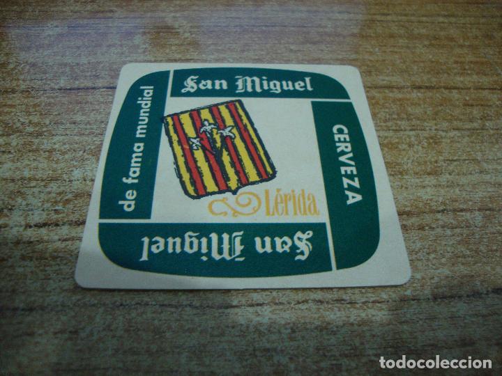 Coleccionismo de cervezas: POSAVASOS CERVEZA SAN MIGUEL LERIDA 50 ANIVERSARI