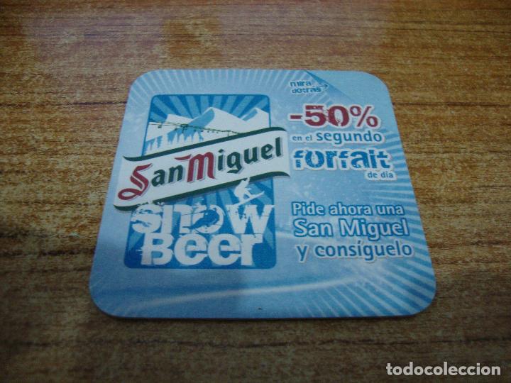 Coleccionismo de cervezas: POSAVASOS CERVEZA SAN MIGUEL SNOW BEER