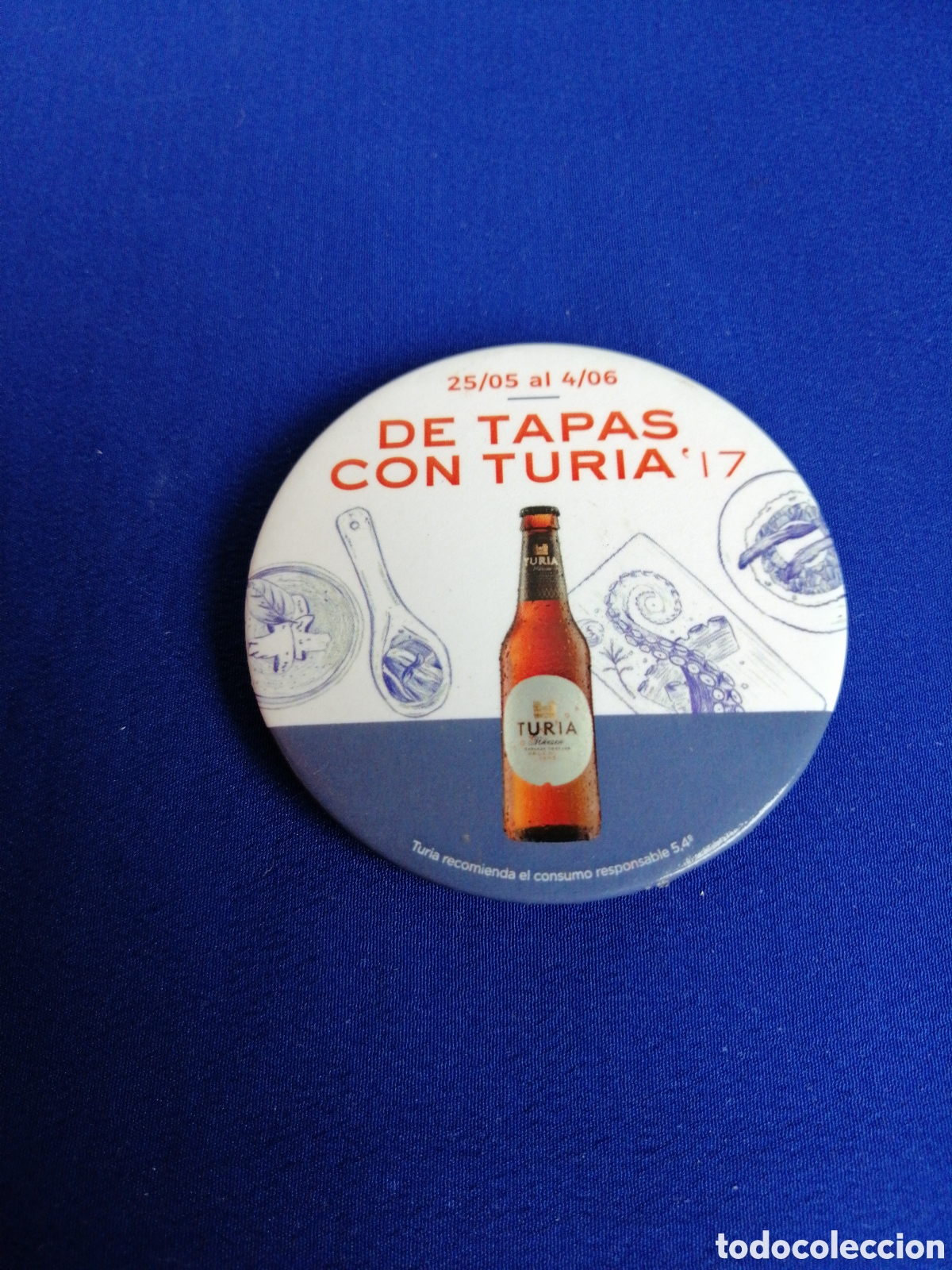 Coleccionismo de cervezas: CERVEZA TURIA CHAPA ABRIDOR - Foto 1