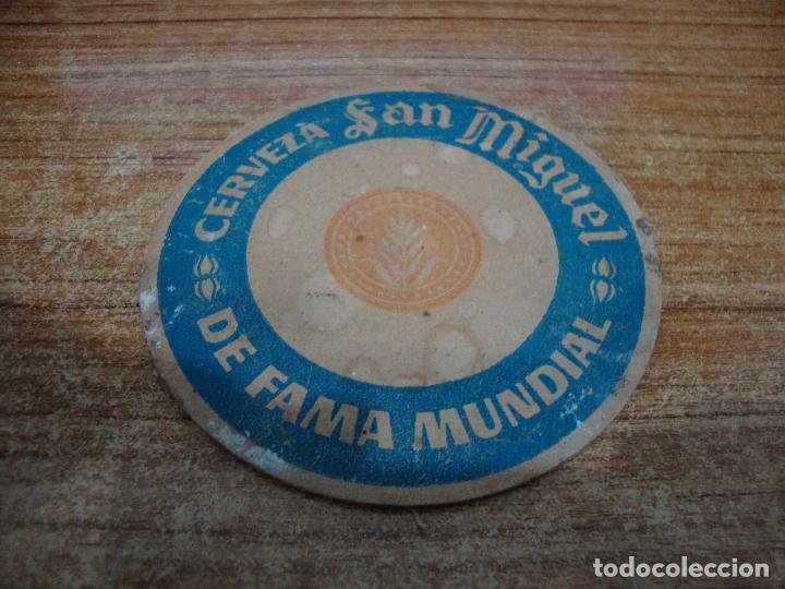 Coleccionismo de cervezas: POSAVASOS CERVEZA SAN MIGUEL DE FAMA MUNDIAL