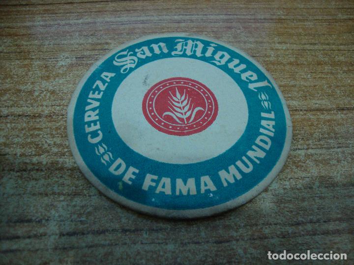 Coleccionismo de cervezas: POSAVASOS CERVEZA SAN MIGUEL DE FAMA MUNDIAL