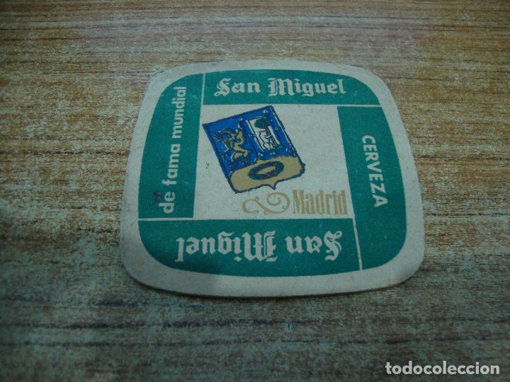 Coleccionismo de cervezas: POSAVASOS CERVEZA SAN MIGUEL MADRID ORIGINAL