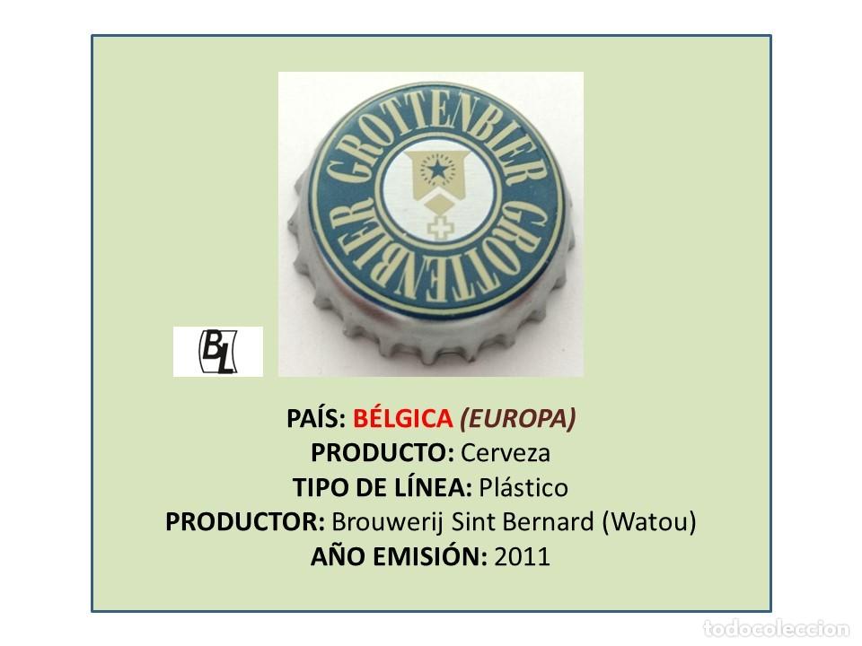Collectable Beer: TAPON CORONA CAPSULA CHAPA CERVEZA GROTTENBIER (B&Eacute;LGICA)