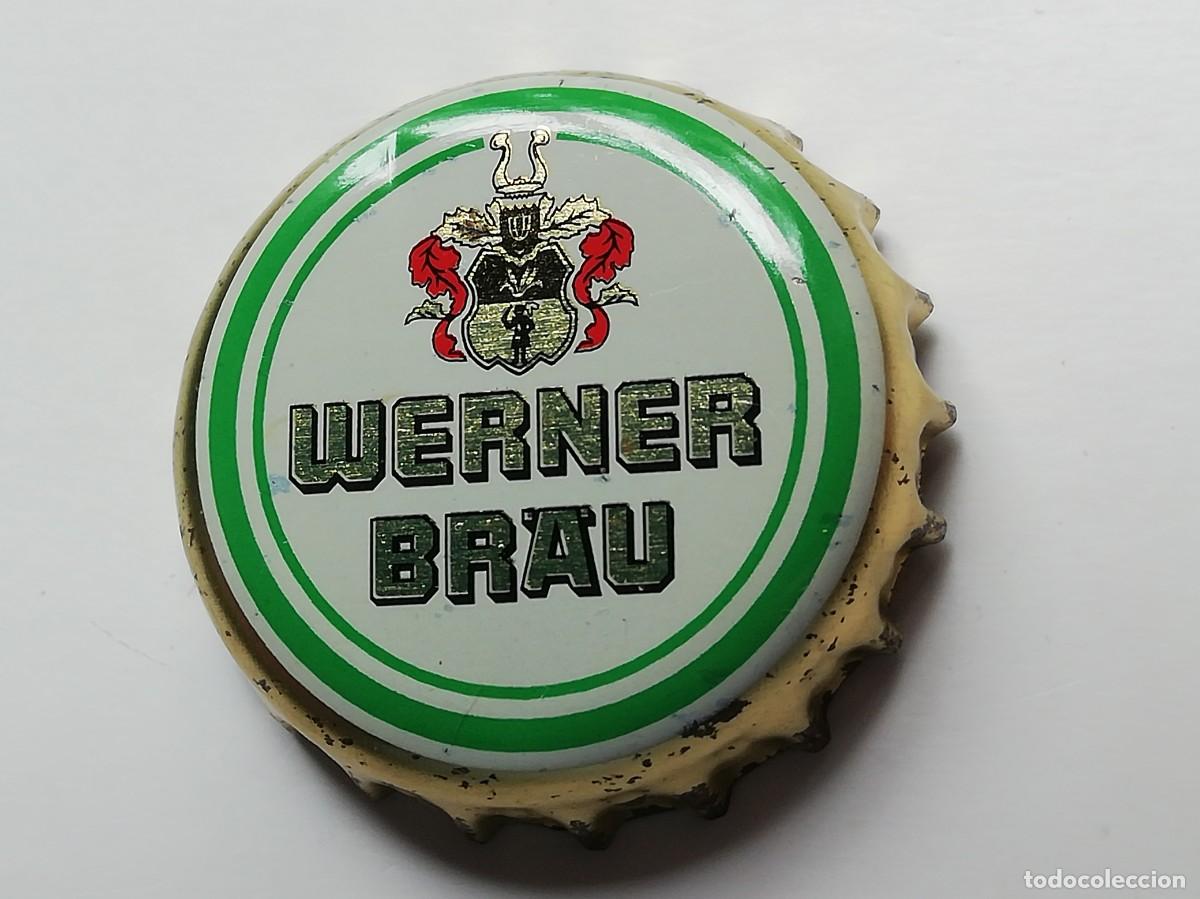 Coleccionismo de cervezas: Chapa tap&oacute;n corona de la cerveza alemana WERNER BR&Auml;U