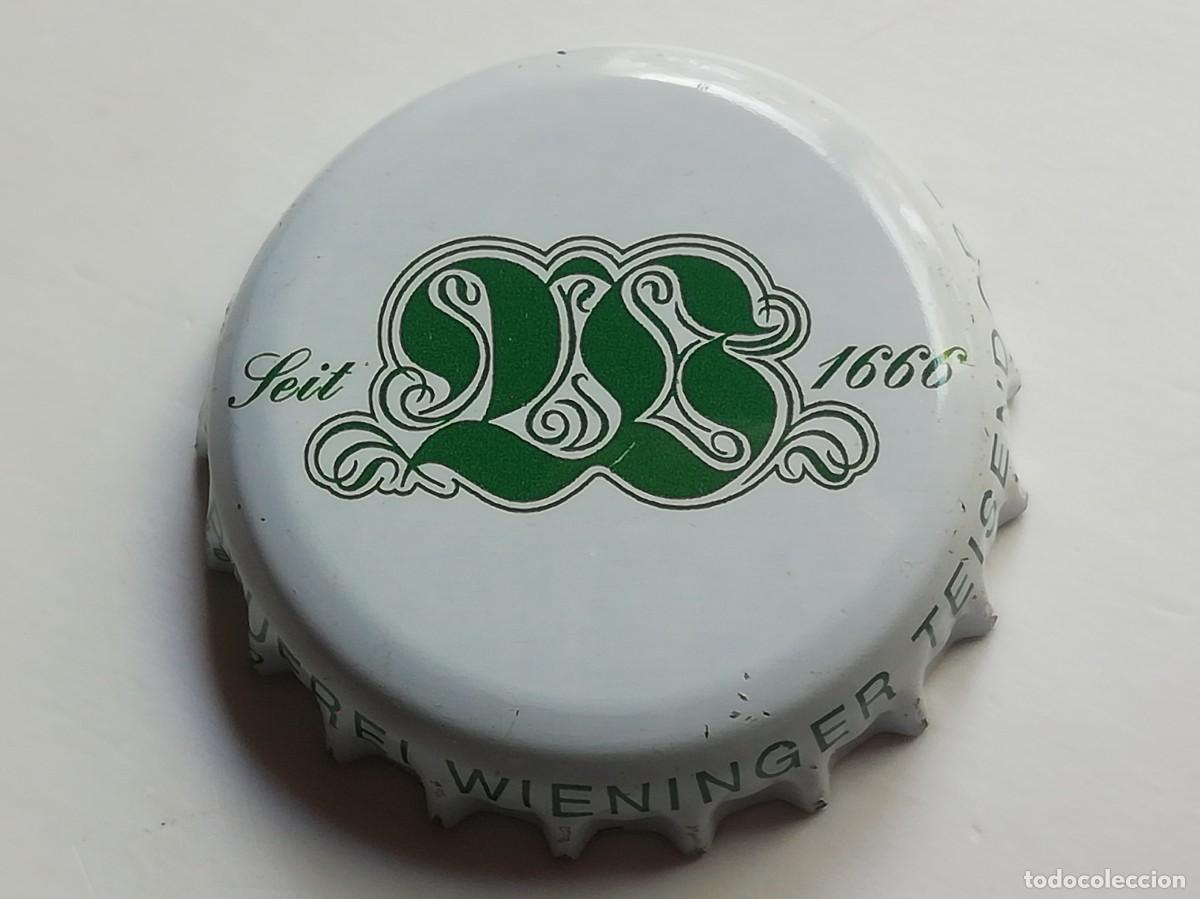 Coleccionismo de cervezas: Chapa tap&oacute;n corona de la cerveza alemana WIENINGER TEISENDORF SEIT 1666 (falda blanca)
