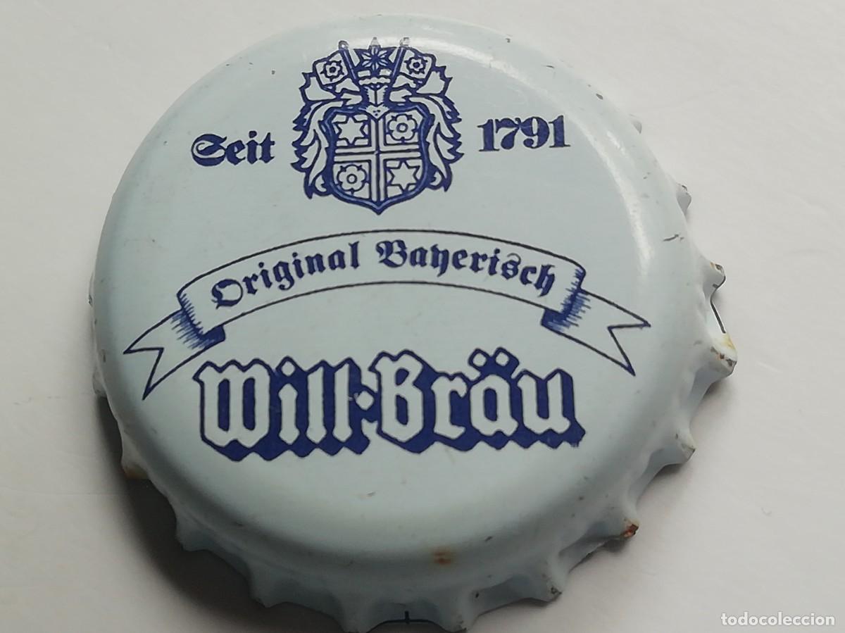 Coleccionismo de cervezas: Chapa tap&oacute;n corona de la cerveza alemana WILL-BR&Auml;U ORIGINAL BAYERISCH