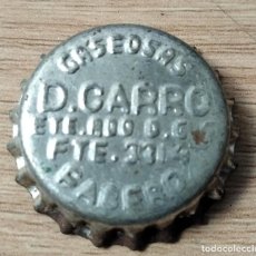 Coleccionismo de cervezas: GASEOSA D.CARRO. FABRICANTE 3314. FABERO(LEÓN) CHAPA TAPON CORONA KRONKORKEN BOTTLE CAP. Lote 378639344