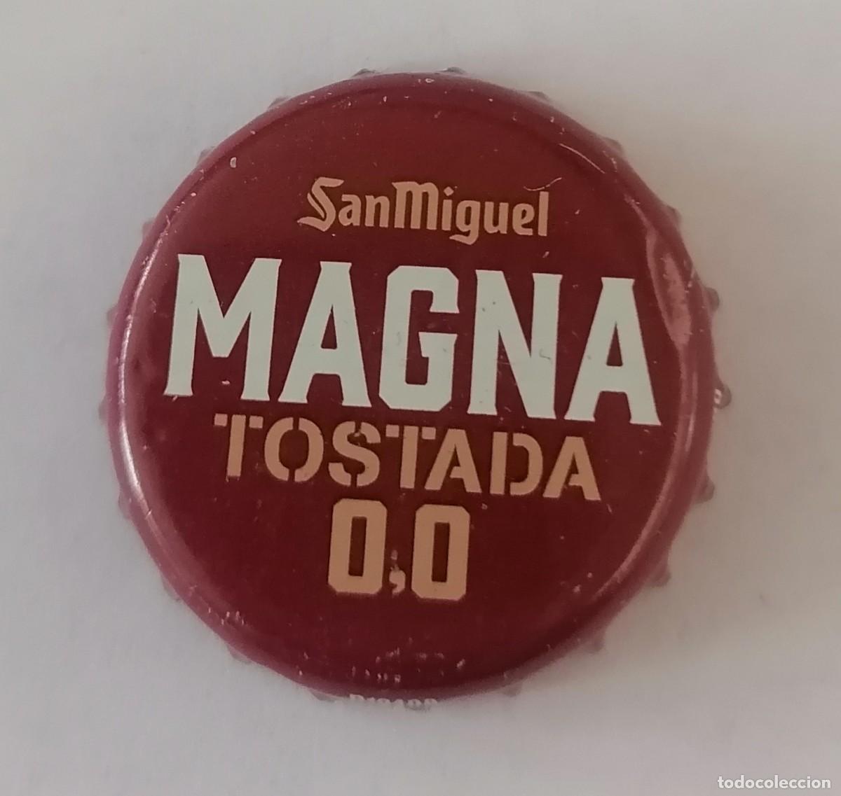 Coleccionismo de cervezas: chapa San Miguel magna tostada 0,0 crown cap tapon corona