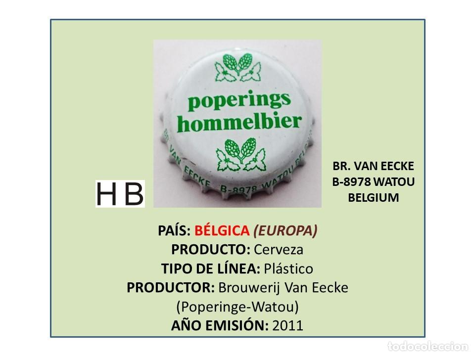 Collectable Beer: TAPON CORONA CAPSULA CHAPA CERVEZA POPERINGS HOMMELBIER (B&Eacute;LGICA)