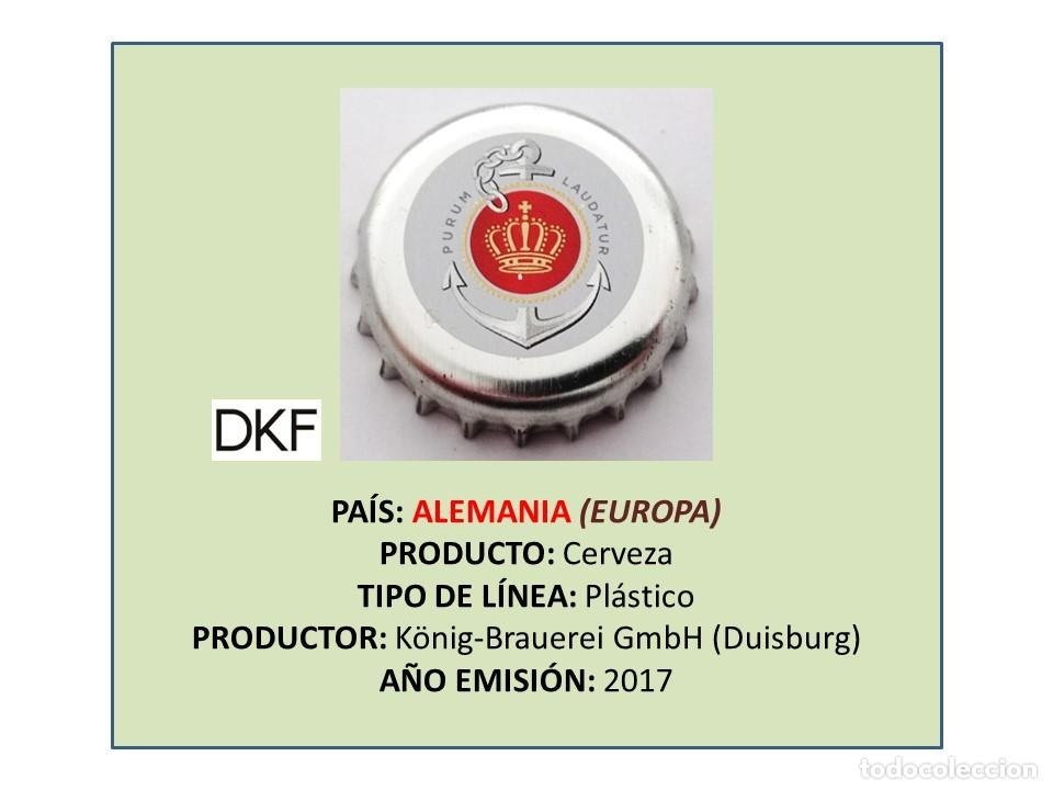 Coleccionismo de cervezas: TAPON CORONA CAPSULA CHAPA CERVEZA K&Ouml;NIG PILSENER (ALEMANIA)