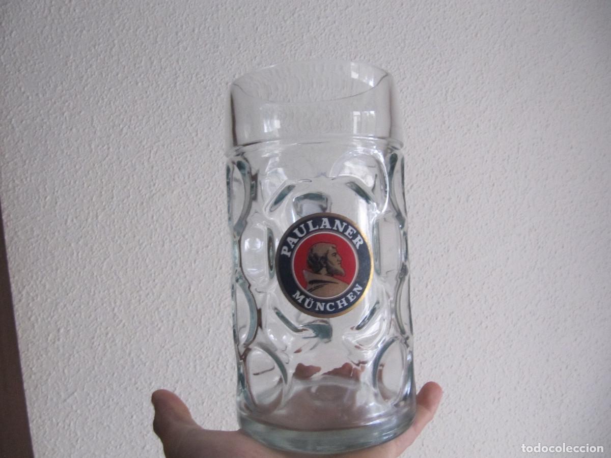 Coleccionismo de cervezas: JARRA DE CERVEZA DE UN LITRO PAULANER MUNCHEN-BASE AUSTRIA