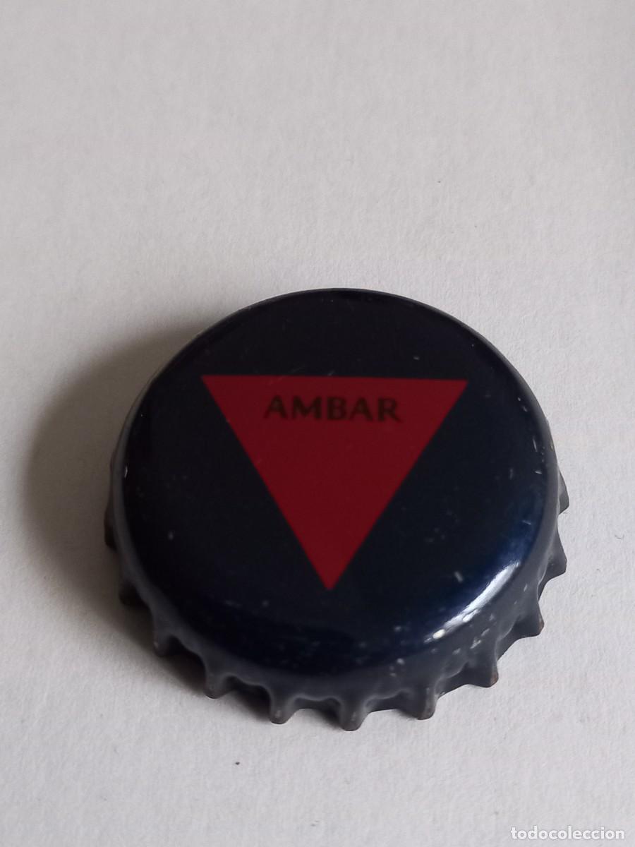 Coleccionismo de cervezas: CHAPA CERVEZA AMBAR, FACTOR&Iacute;A U