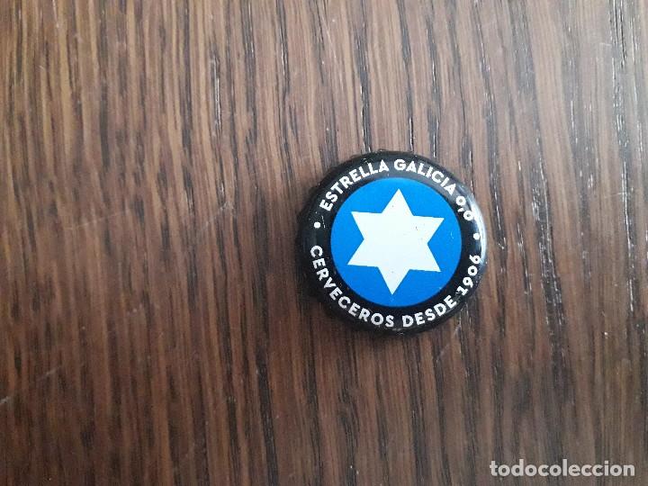 Coleccionismo de cervezas: chapa tap&oacute;n corona de cerveza estrella Galicia 0,0 sin alcohol