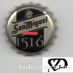 Coleccionismo de cervezas: chapa - cerveza - ESPA&Ntilde;A - San Miguel 1516 - barras sencillas
