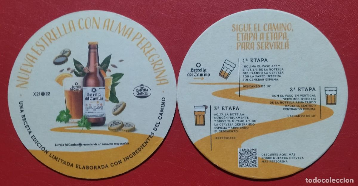 Coleccionismo de cervezas: POSAVASOS ESTRELLA DEL CAMINO - ESTRELLA GALICIA. NUEVO