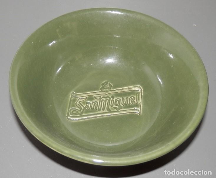 Coleccionismo de cervezas: CERVEZA SAN MIGUEL-BOL DE CERAMICA