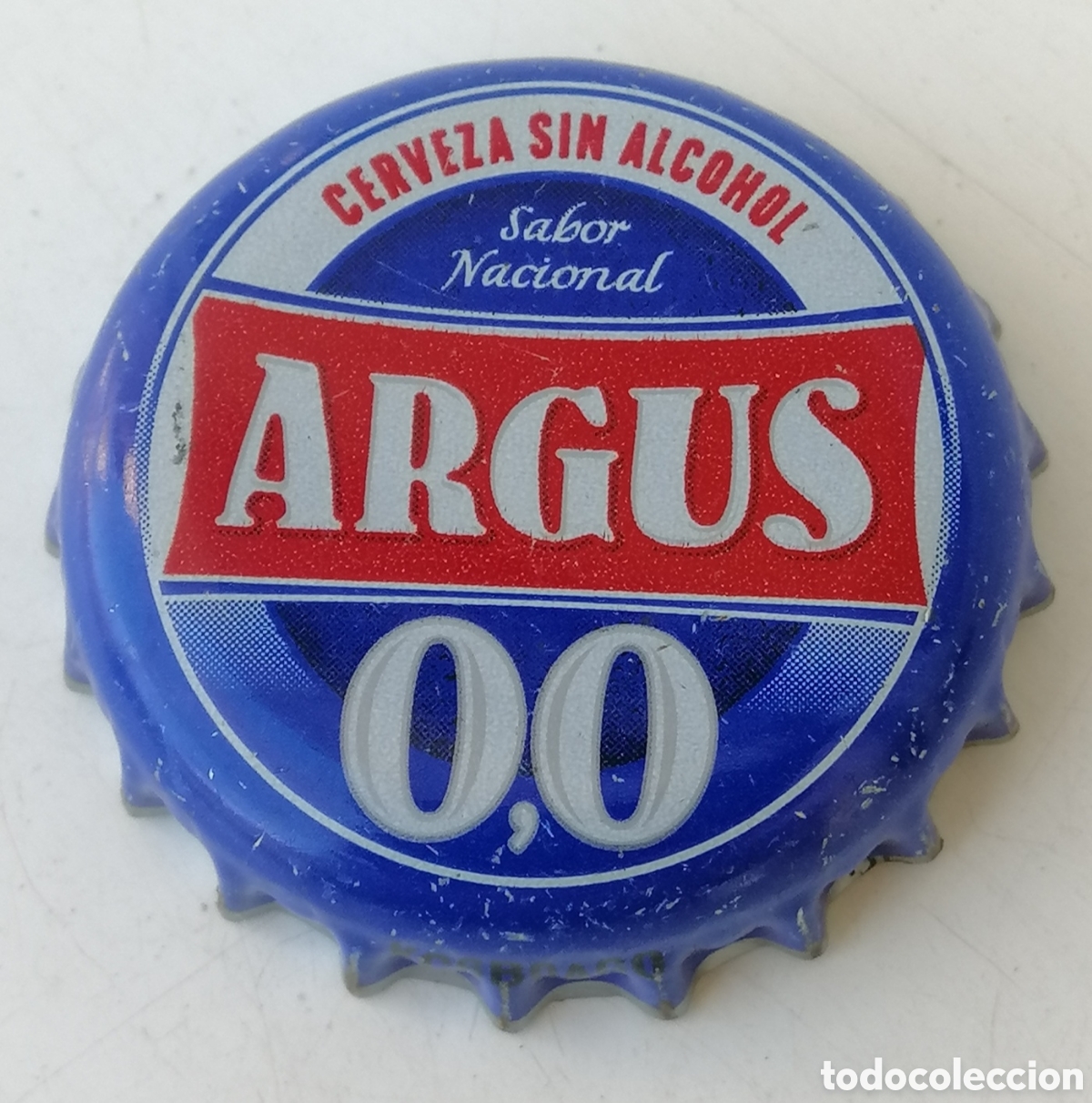 Coleccionismo de cervezas: CHAPA CERVEZA ARGUS 0,0 (5). FONT SALEM (DAMM).VALENCIA. FAB. CHAPA: U---LOTE N. 1974--CARMANJO