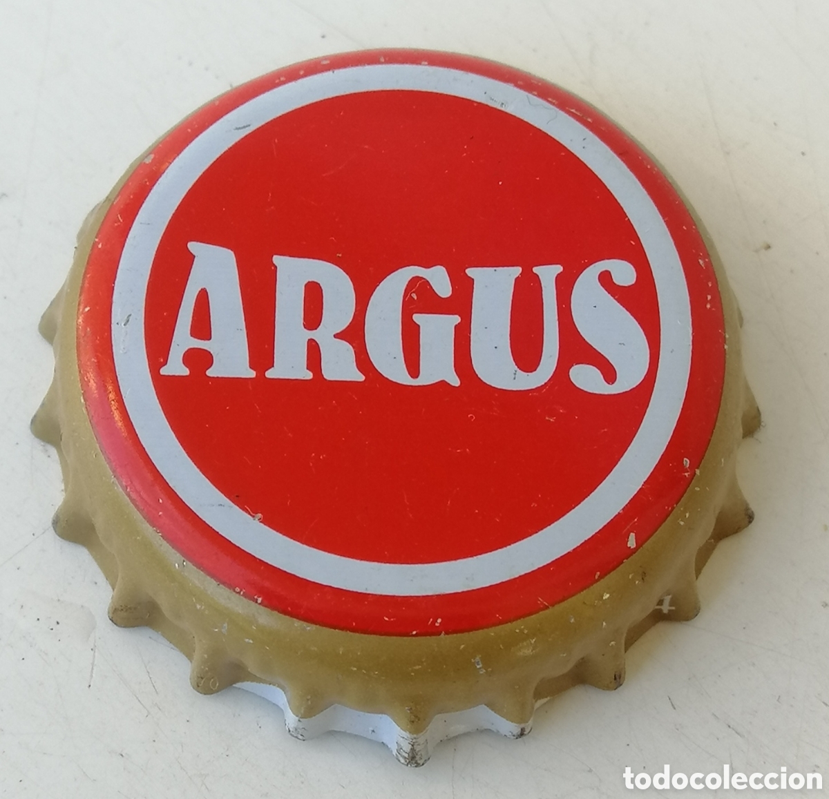 Coleccionismo de cervezas: TAP&Oacute;N CORONA CHAPA CERVEZA ARGUS (6). FONT SALEM (DAMM).VALENCIA.FAB.CHAPA:U--LOTE N. 2398--CARMANJO